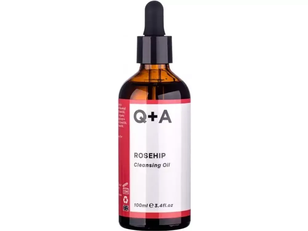 Очищающее масло для лица на основе шиповника Q+A ROSEHIP Cleansing oil 100ml