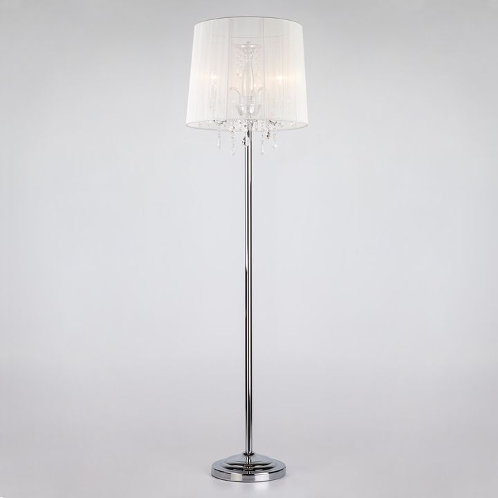 Торшер Eurosvet 2045/3F хром/белый