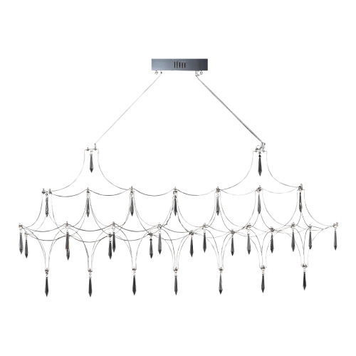 Светильник светодиодный, хром, прозрачный, GRAVETTA, LED, 17