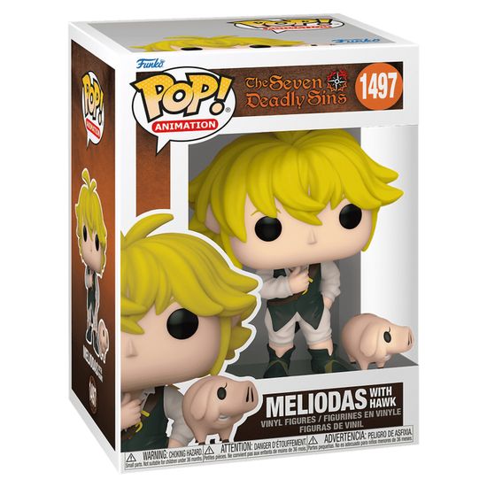 Фигурка Funko POP! Animation Seven Deadly Sins Meliodas w/Hawk (1497) 75541 / Фигурка Фанко ПОП! по мотивам аниме "Семь смертных грехов", Мелиодас