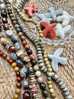 Бусина Птица 40мм, стекло