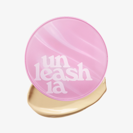UNLEASHIA Кушон для лица с сияющим финишем Don't Touch Glass Pink Cushion SPF50+ PA++++ 21N Hyaline