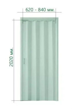 Дверь-гармошка Майами-стиль Бук темный 2050х840 мм