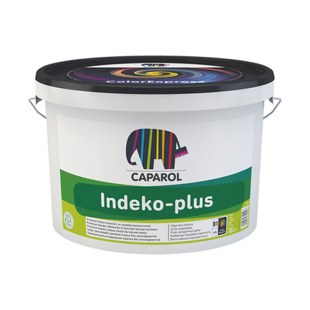 Краска интерьерная Caparol Indeko-Plus, база 1, белая, 2,5 л