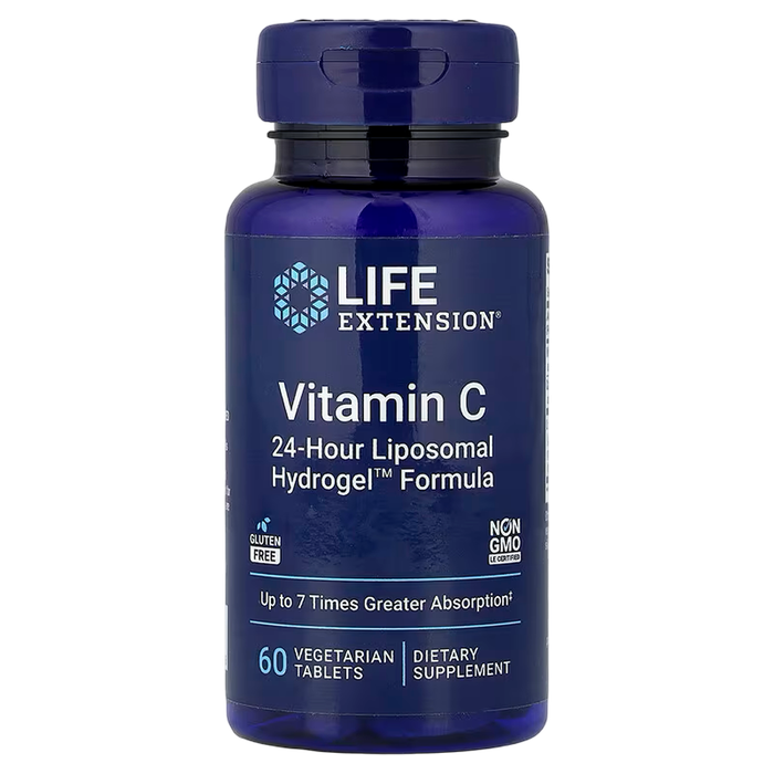 Витамин C, Life Extension Vitamin C, 60 растительных таблеток