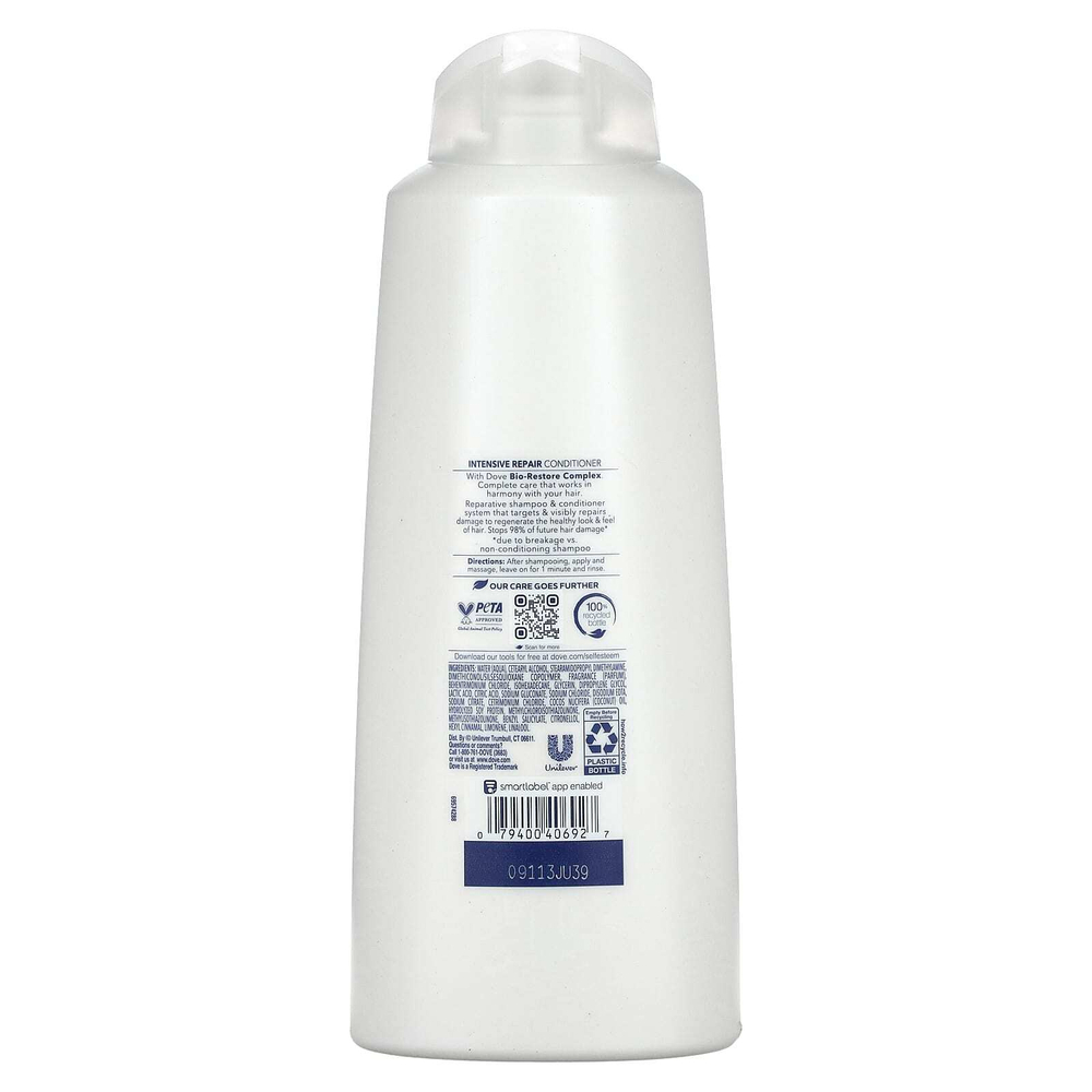 Dove, Ultra Care, интенсивное восстановление, кондиционер для поврежденных волос, 603 мл (20,4 жидк. унции)