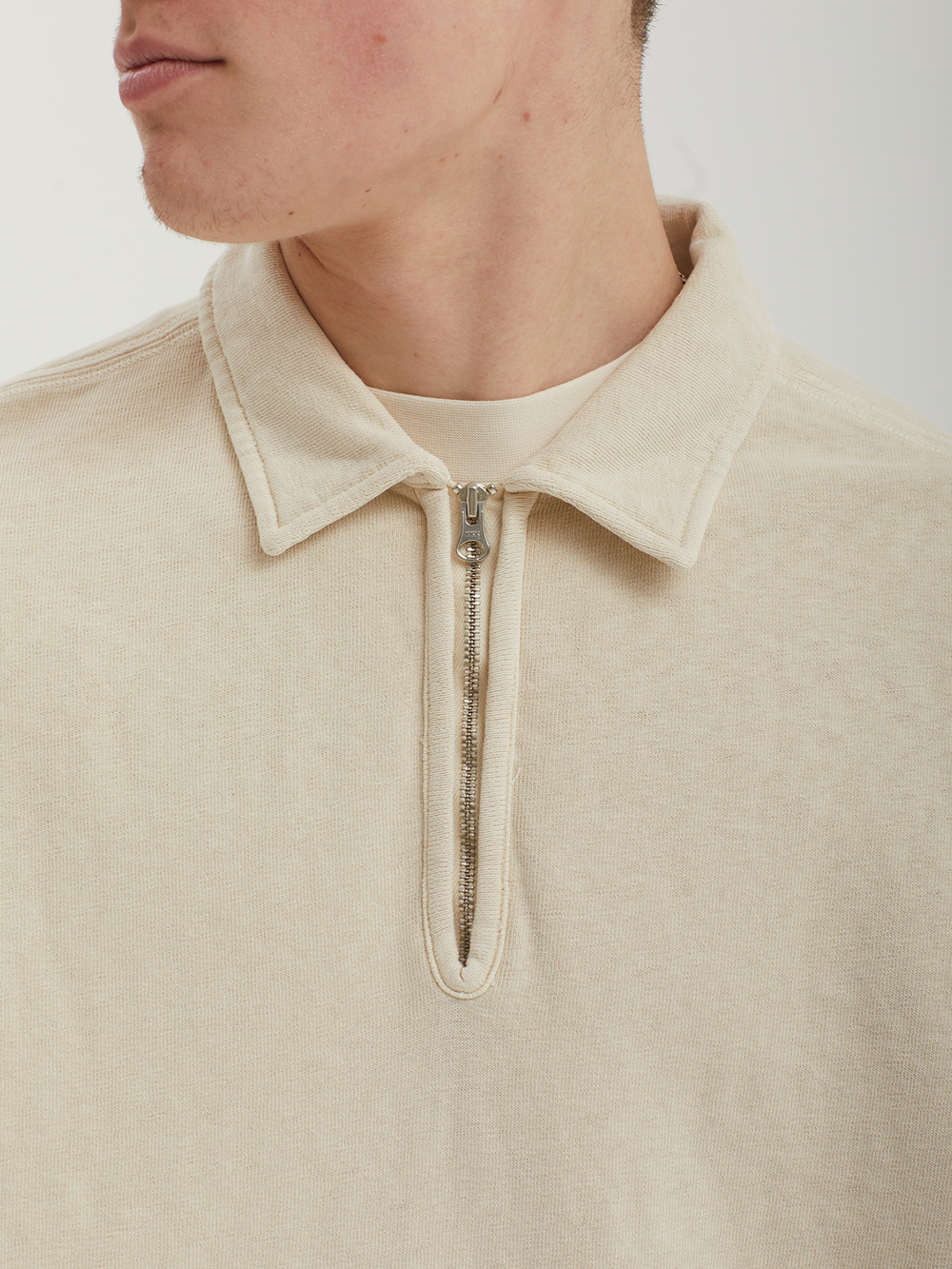 Мужская Толстовка Polo Collar In Malfile'