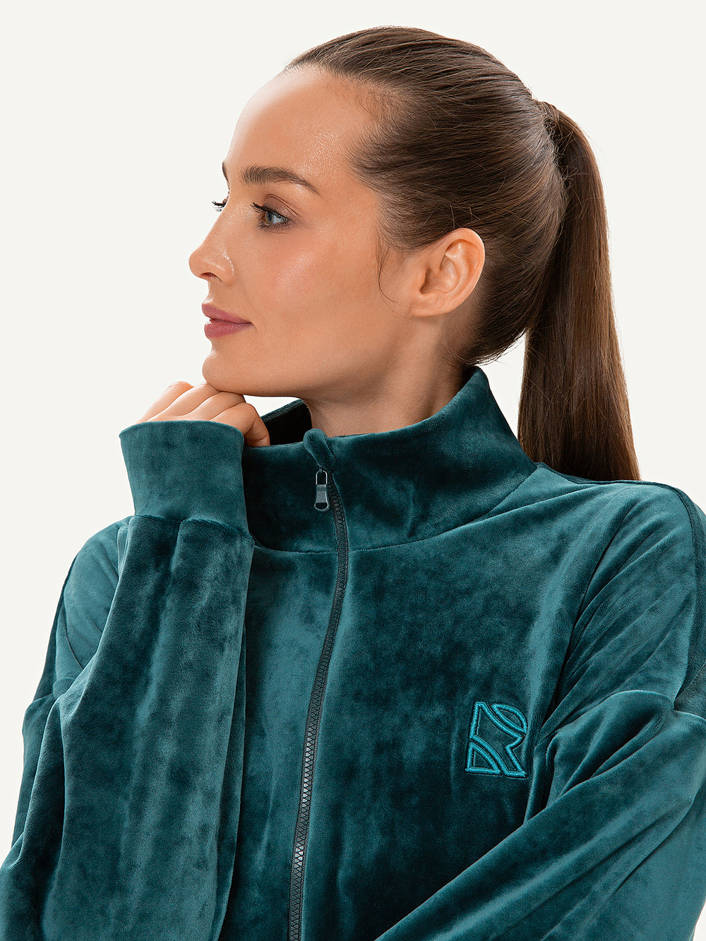 Толстовка на молнии Marshmallow, Deep Green