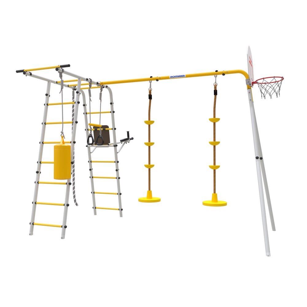 ROMANA Спорт Плюс 2 (желтый/серый) (с качелями Диск)