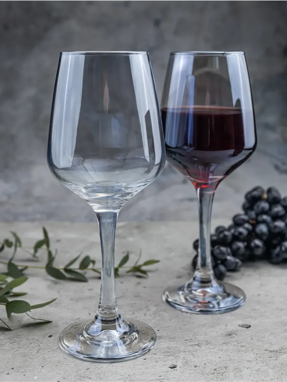 Набор бокалов для вина, 450 мл, 6 шт. Голубые