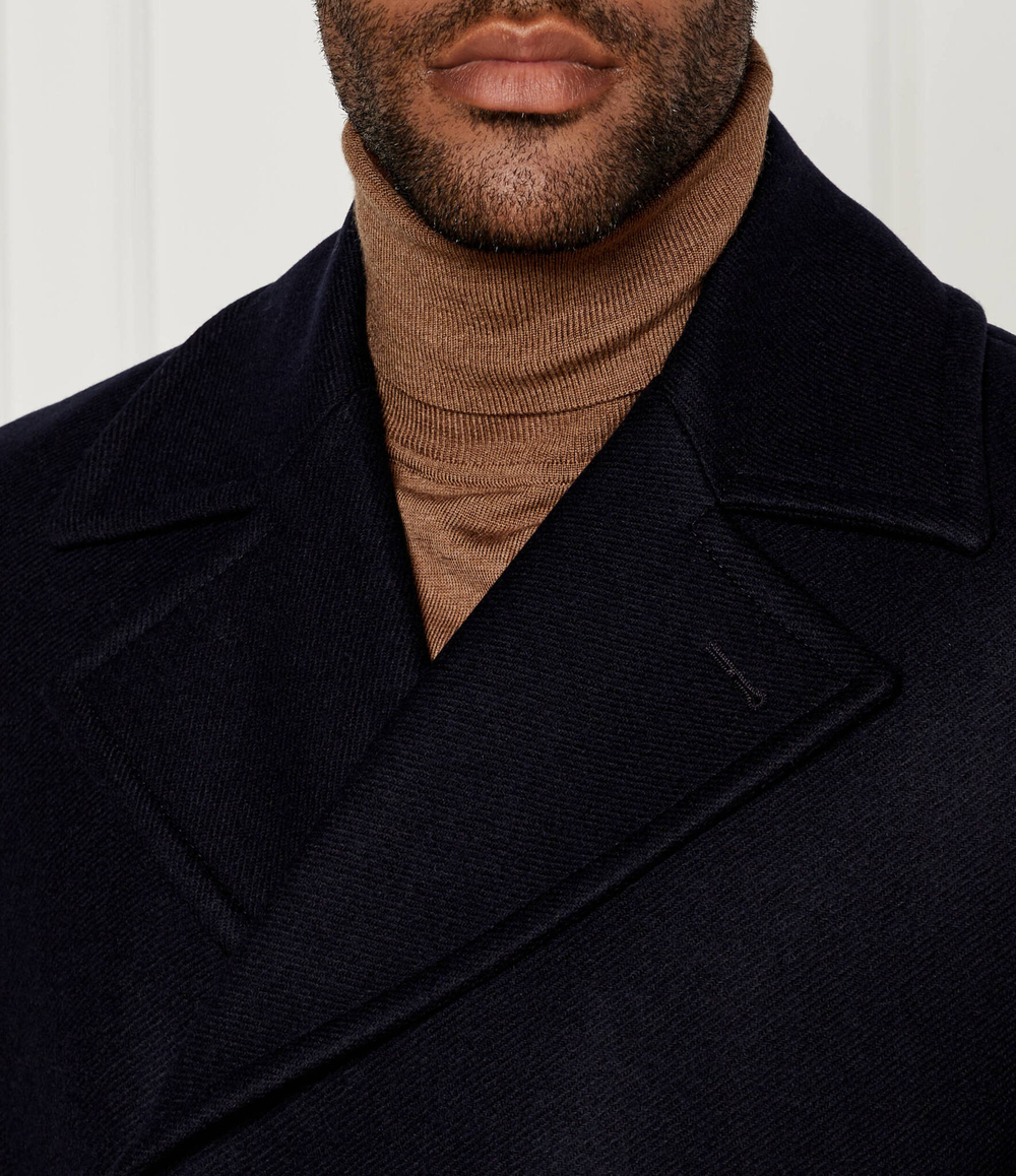 Хлопковое пальто BOSS BLACK - темно-синий(50527932)