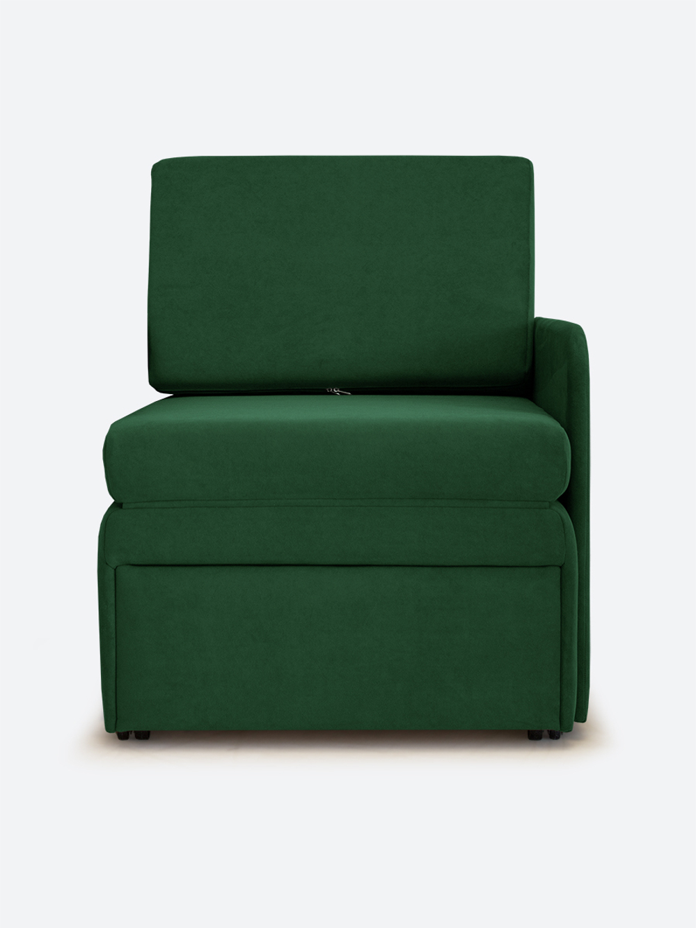 Кресло-кровать "Миник" с левым подлокотником, под правую руку, велюр Dream Forest