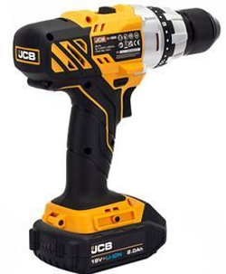 Дрель-шуруповерт аккумуляторная (JCB-18DD-B-E) 18V, max 45Nm в комплекте с зарядным устройством (JCB-18VFC-E) 2.4A и батареей аккум(JCB-20LI-E) 2.0AH JCB JCB-18DD-2X-E