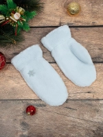 варежки зимние пушистые экомех