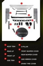 Карбоновый обвес для Mercedes-Benz G-Class AMG G63 W465 2024+ Мерседес Гелик гелентваген
