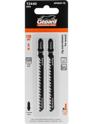 Пилка лобз. по дереву T244D (2 шт.) GEPARD