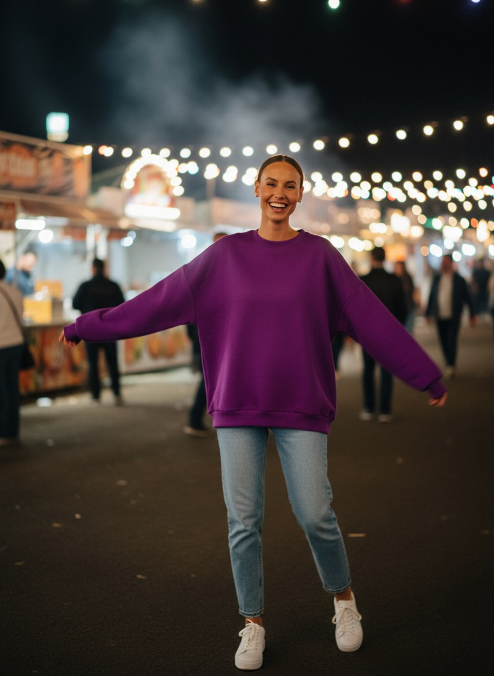 Свитшот женский оверсайз хлопок толстовка