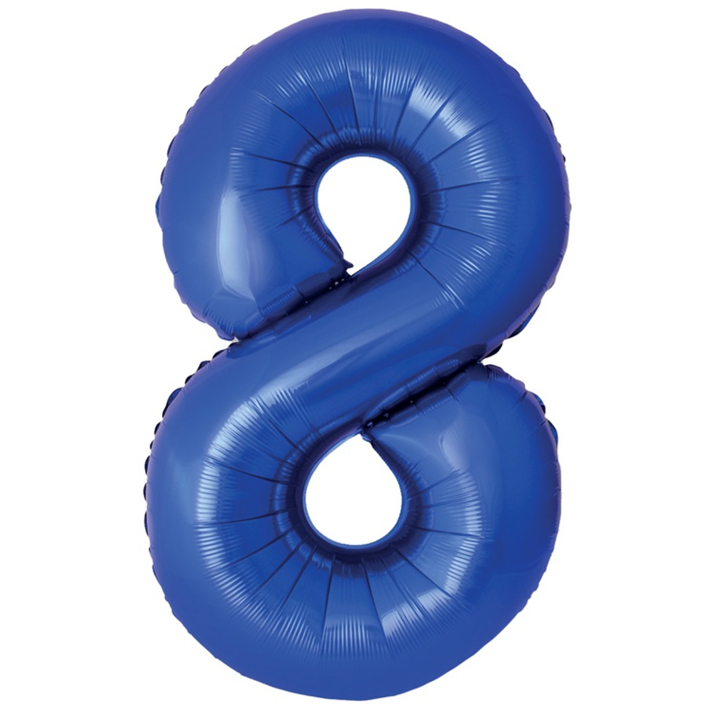 Фольгированные цифры, в глубоком синем цвете, 102 см