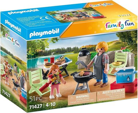 Конструктор Playmobil Family Fun - Совместное барбекю, кемпинг, развлечения на свежем воздухе - Плеймобиль 71427