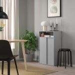Шкаф - IKEA SPIKSMED, светло-серый, 60х32х96 см, СПИКСМЕД ИКЕА