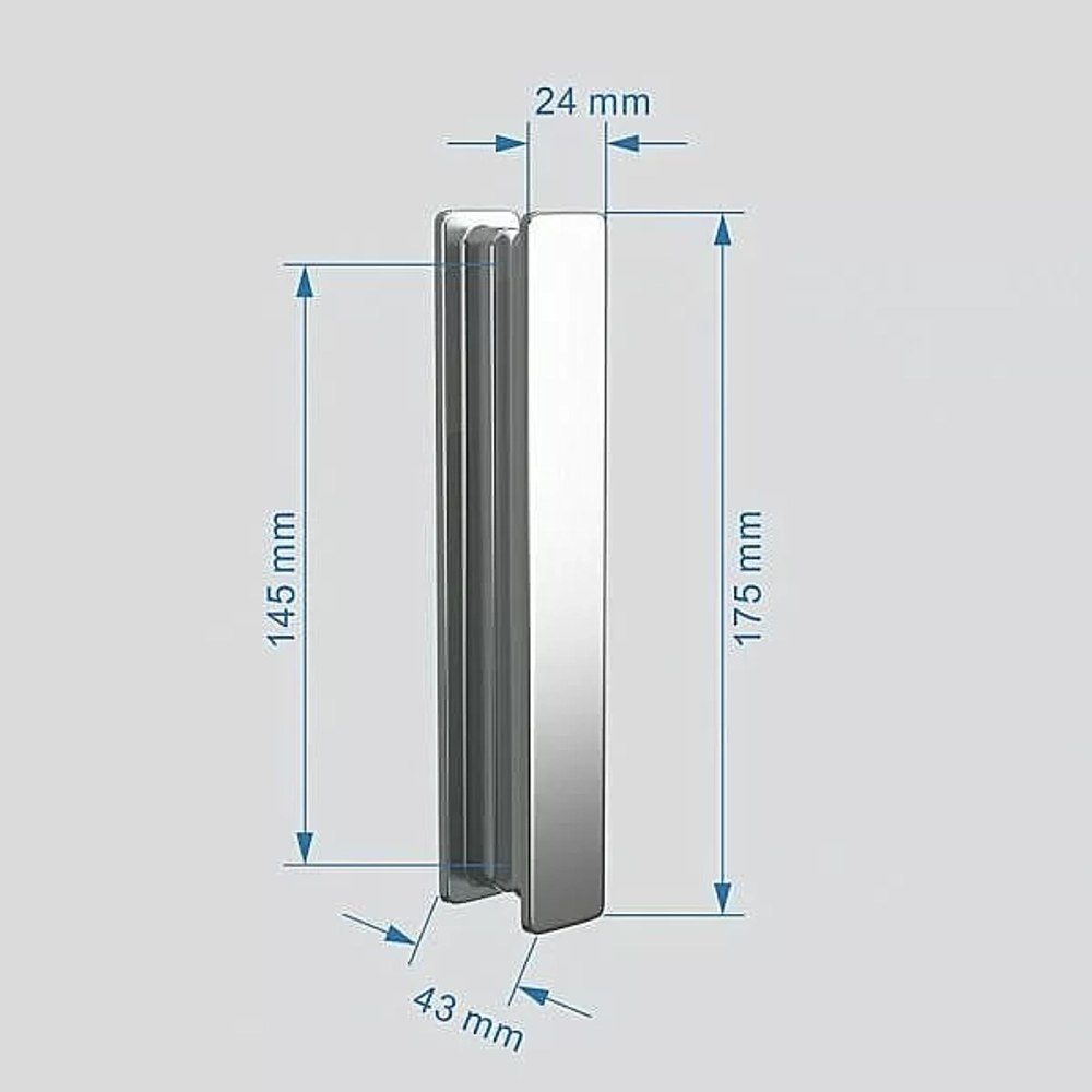 Душевой уголок ABBER Sonnenstrand AG07090-S85 90x85 стекло прозрачное/профиль хром