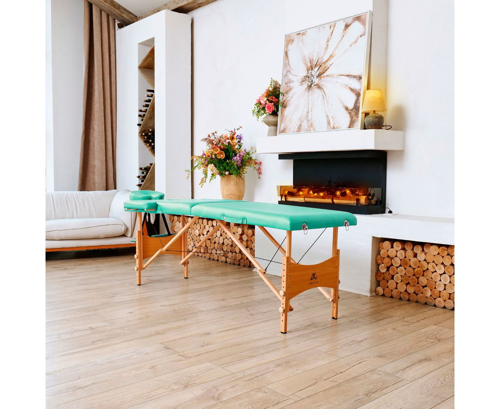 Массажный стол DFC NIRVANA Relax, (Optima) 186 x 60 см, зелёный