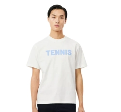Мужская теннисная футболка Lacoste Printed Cotton - flour