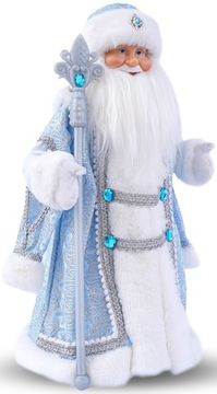 Дед Мороз Большой (синий) (текстиль) – Премиум 700 г.