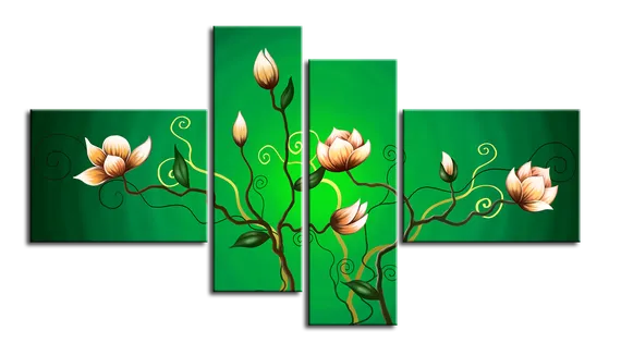 Модульная картина "Зелень весны"