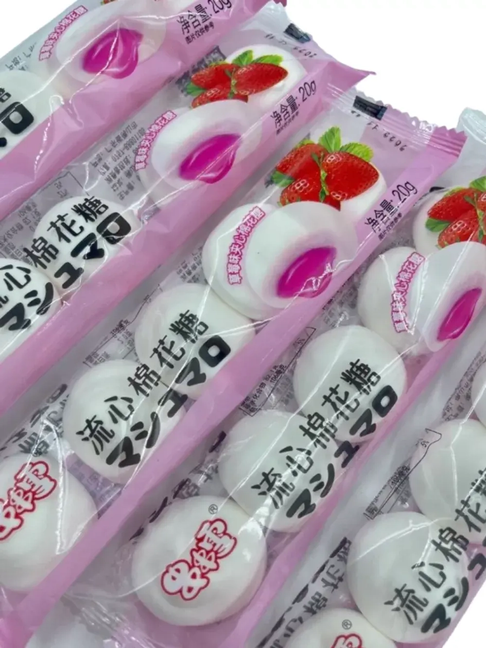 Маршмеллоу с клубничной начинкой 20г * 12шт