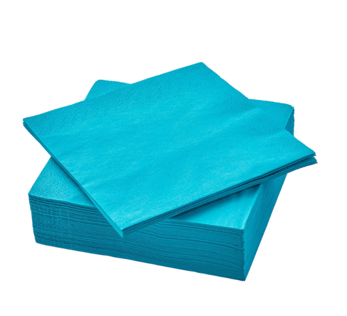 ФАНТАСТИСК FANTASTISK Салфетки бумажные 33х33 см 50 шт, бирюзовые