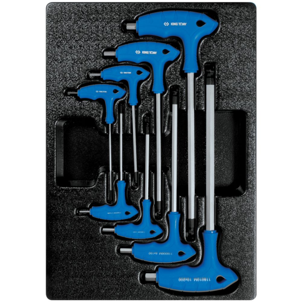 KING TONY (932-000MR) Набор инструментов в красной тележке, 173 предмета