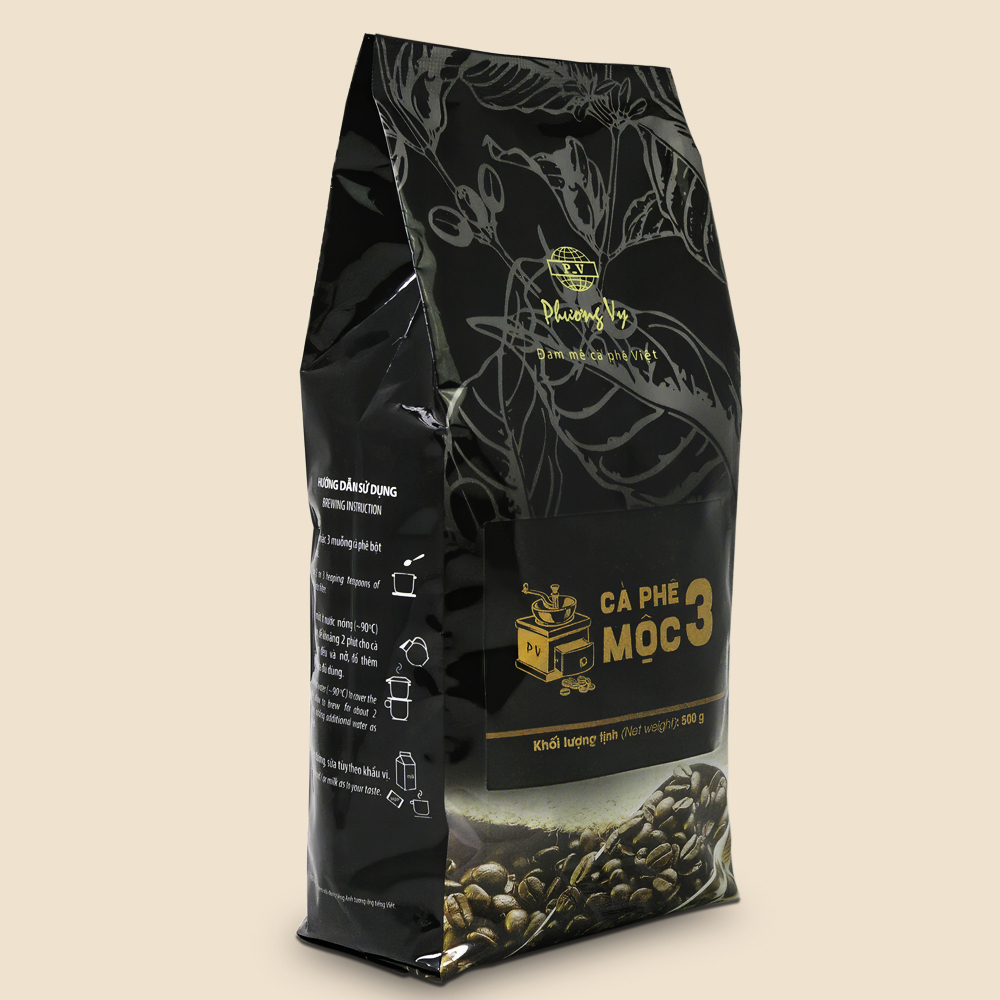 Кофе в зернах MOC 3 (СA PHE MOC №3) 500 г смесь робусты - Phuong Vy, Vietnam