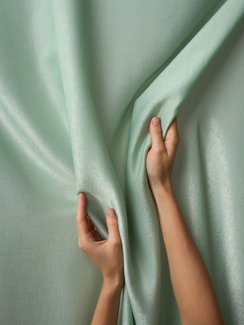 Шелк искусственный "эффект бархата", арт. 2283, Китай, фисташка