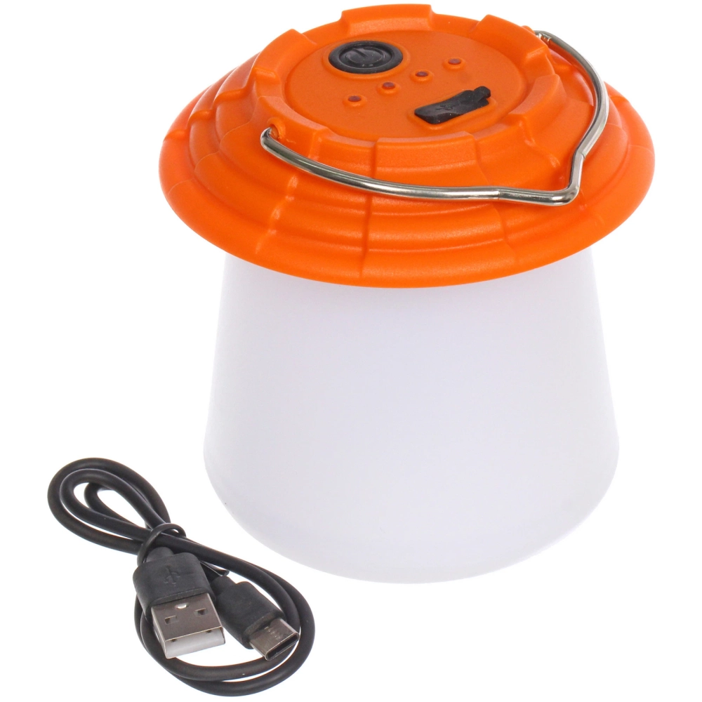 Фонарь туристический 6 режимов 28LED+COB, аккумуляторная батарея 1200mAh, 10*10см, USB FY195