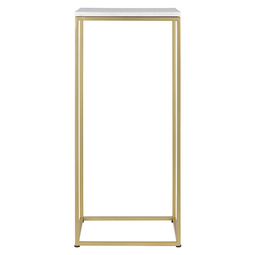 Набор из 2-х столиков Mayen Gold, белые/золотистые