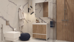 Тумба напольная VELVEX Klaufs 80.2D.1Y-617.216 с раковиной Cersanit COMO 80