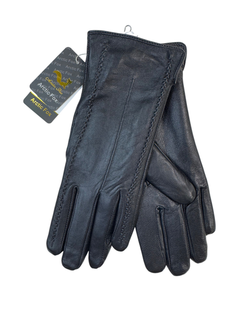 Перчатки. Женские. Материал верха: Кожаные. Подклад: Плюш-флис. 5 шт в упаковке.