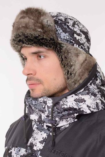 Шапка-ушанка "Winter storm" (белый)