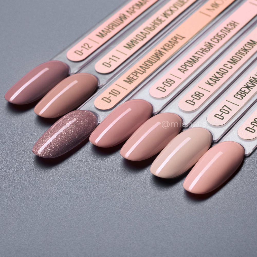 Гель-лак MIO NAILS D-10, Мерцающий кварц, 8мл