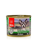 Blitz 100г конс. Holistic Sterilised Rabbit&Turkey Влажный корм для стерилизованных кошек Кролик и индейка (суфле)