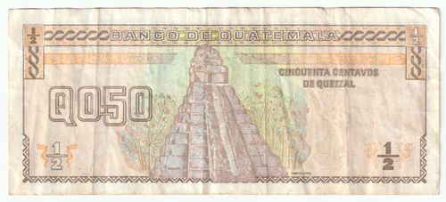 Guatemala, 0.50 Quetzal, 1998, VF