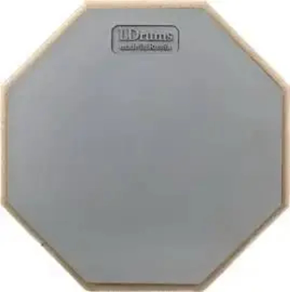LDrums LDTP12-GR Тренировочный пэд 12", резина, серый. Шестигранный тренировочный пэд. Покрытие: литая резина. Основание: МДФ. Размер: 12" Цвет: серый