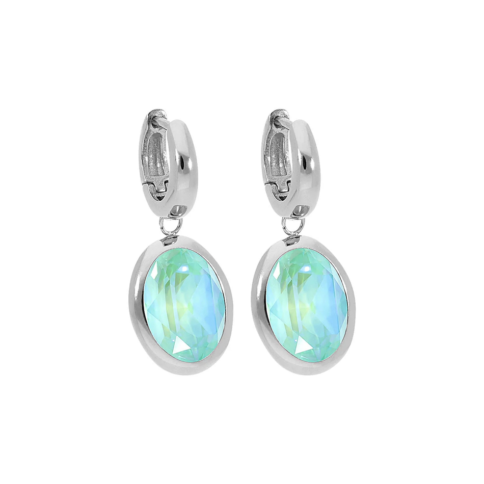 Серьги Qudo Creole TIVOLA small (S/P) Silky sage delite 310692