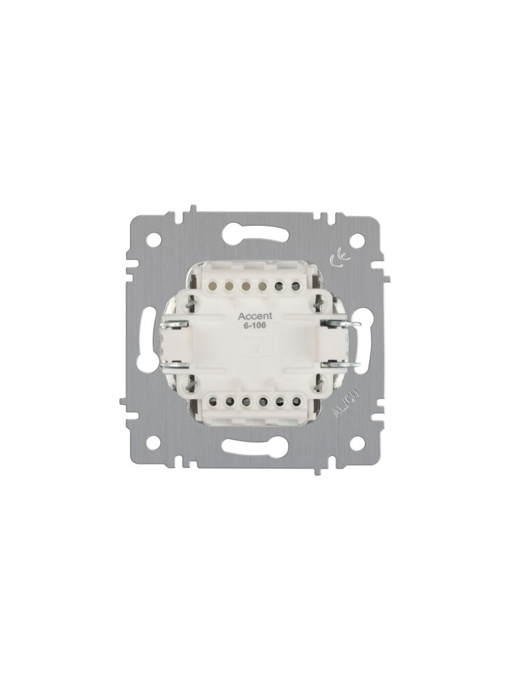Выключатель 3-кл. СП Accent 6-106-01 10А IP20 250В AL/CU бел. Intro Б0063531
