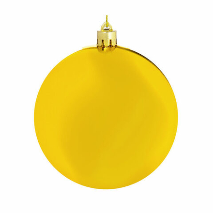 Ёлочный шар 10 см Золото, пластик