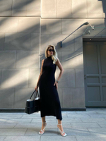 Платье JULIA с клиньями, чёрный