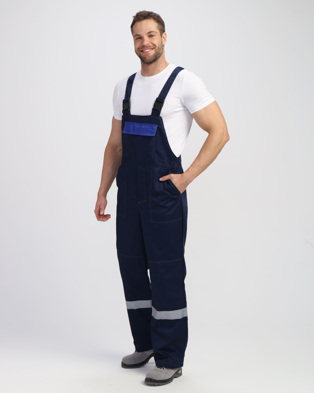 Костюм Лигор-2 Премиум СОП (тк.Смесовая,240) п/к, т.синий/васильковый