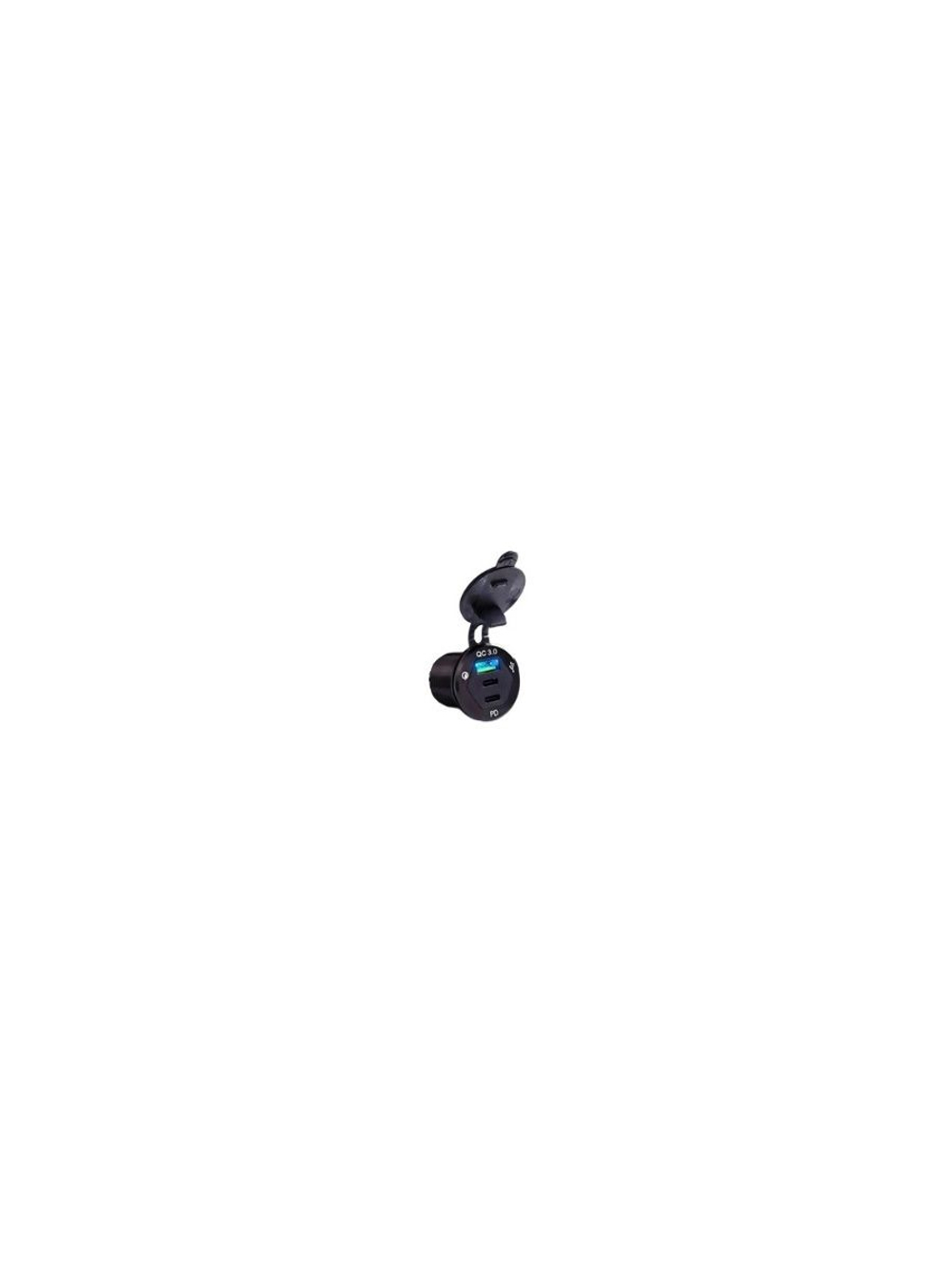 Розетка USB QC 3.0, PDх2