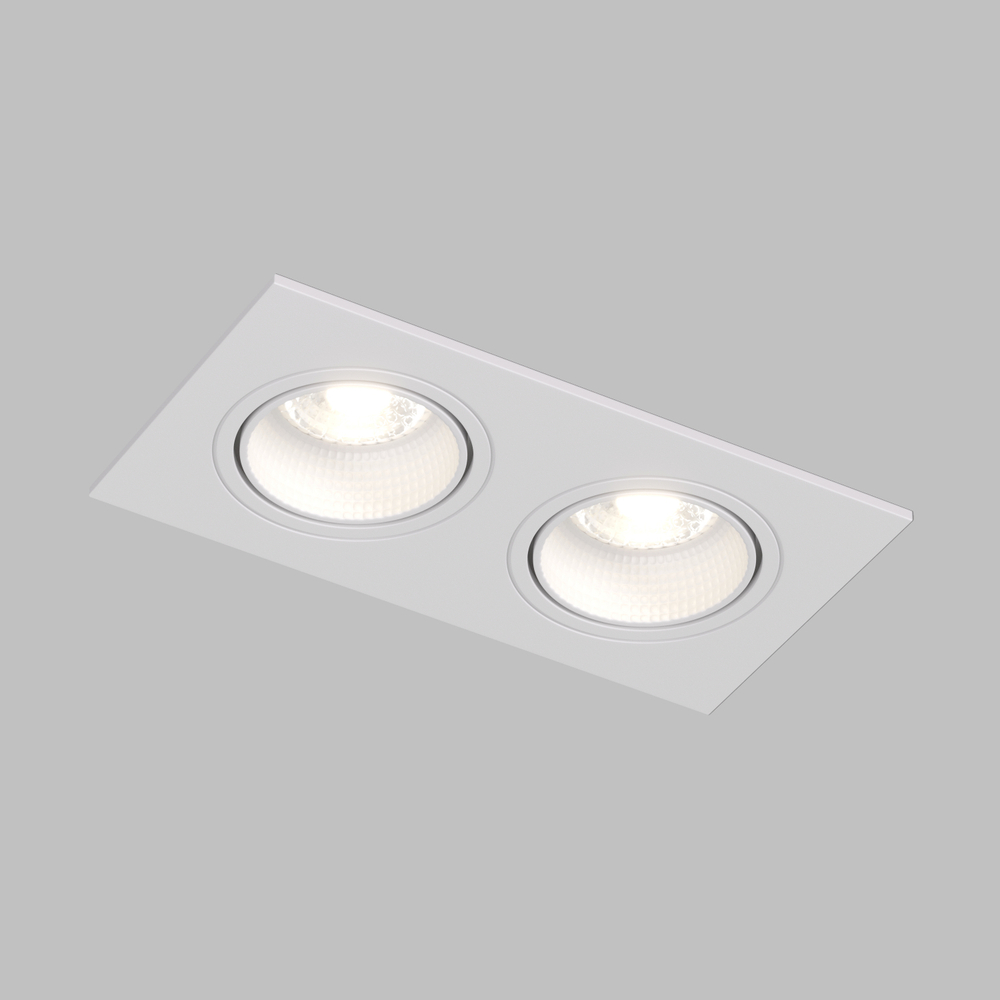 DK3072-WH Встраиваемый светильник, IP 20, 10 Вт, GU5.3, LED, белый/белый, пластик